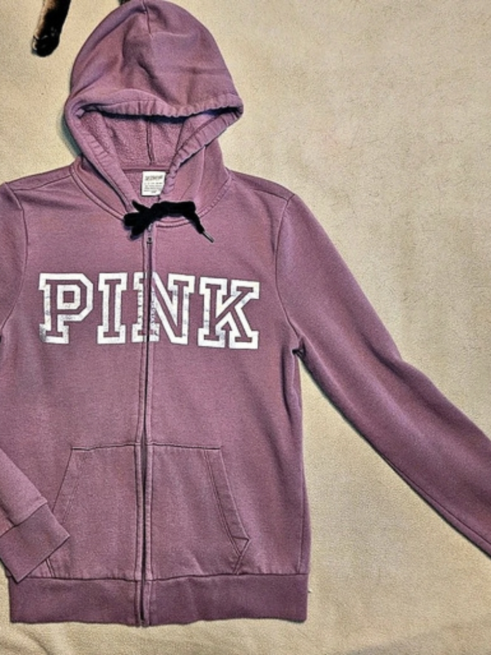 Victoria's Secret PINK Campus Full-Zip Hoodie Pink XS